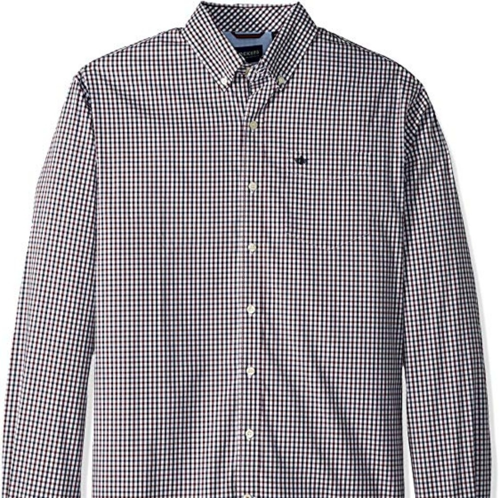 Dockers XL Button Down Dress Shirt Checkered